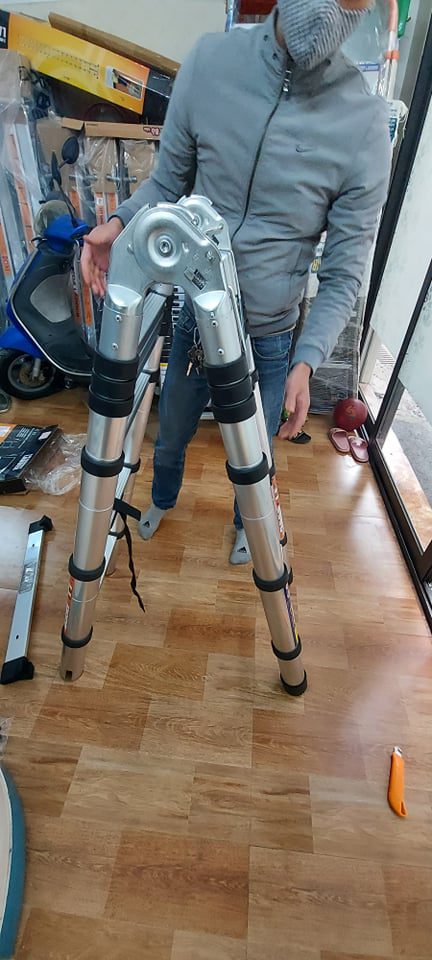 Thang nhôm rút đôi 38AI chữ a 1,9m - Ảnh 6