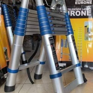 Thang nhôm rút đôi chữ a 2.5m màu xanh