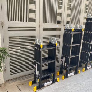 Thang nhôm chữ m 3,7m NINDA chân thẳng - Ảnh 7