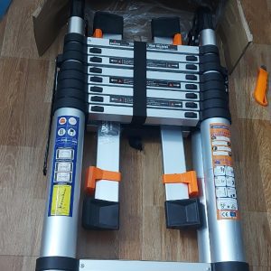 Thang nhôm rút đôi 80ai chữ a 4m bánh xe - Ảnh 6