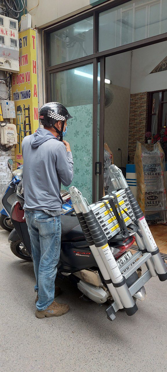 Thang nhôm rút đôi 64AI chữ a 3,2m - Ảnh 4