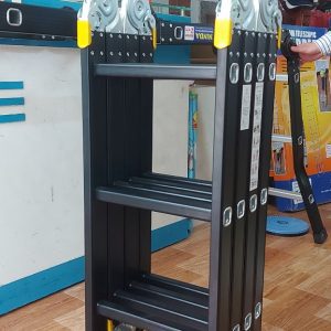 Thang nhôm chữ m 3,7m NINDA chân thẳng
