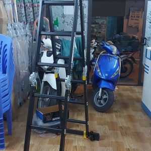Thang nhôm chữ m 3,7m NINDA chân thẳng - Ảnh 6