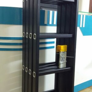 Thang nhôm chữ m 4,7m màu đen sơn tĩnh điện