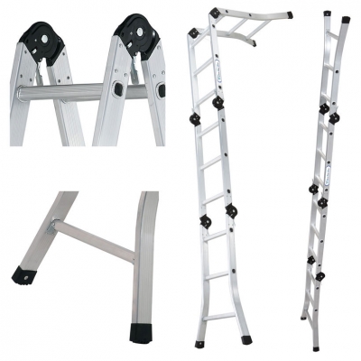 Thang nhôm gấp 4 đoạn PAL B6-125 - Ảnh 6
