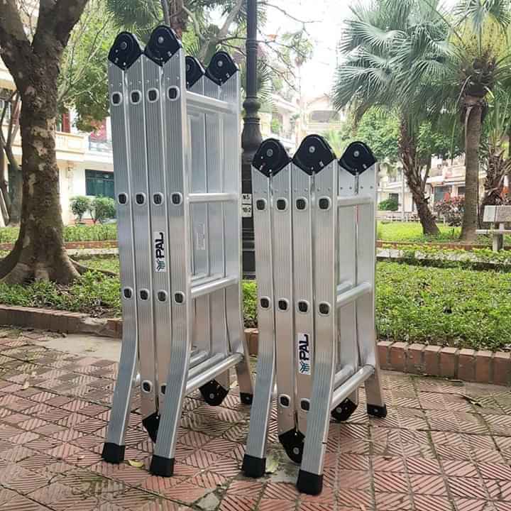 Thang Nhôm Gấp 4 Đoạn Chữ M Pal B6-165