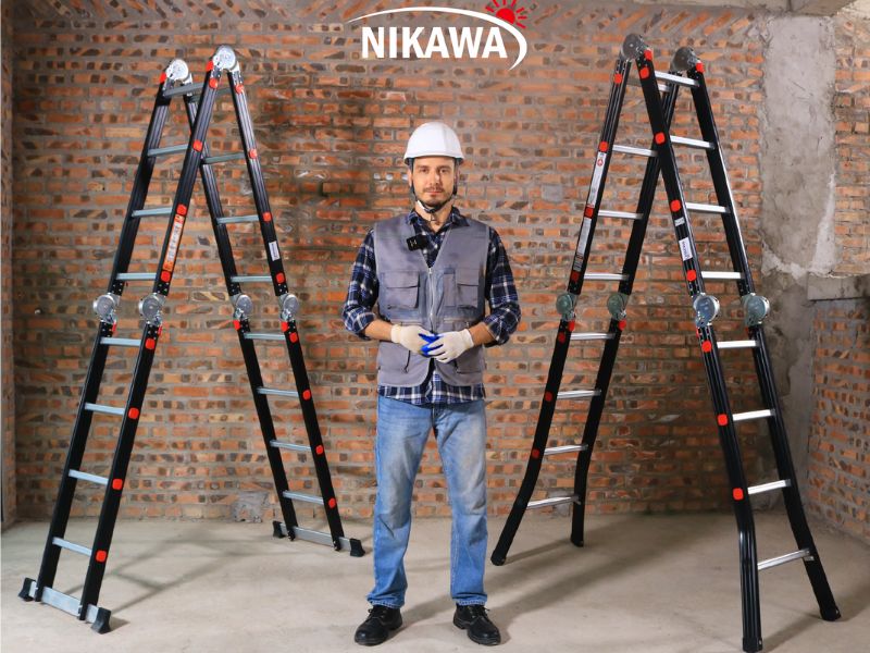 Thang nhôm gấp đoạn NIKAWA NKG-44 - Ảnh 6