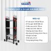 Thang nhôm gấp đoạn NIKAWA NKG-43