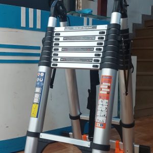 Thang nhôm rút đôi 80AI bánh xe