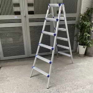 Thang nhôm gấp chữ A 6 bậc NINDA