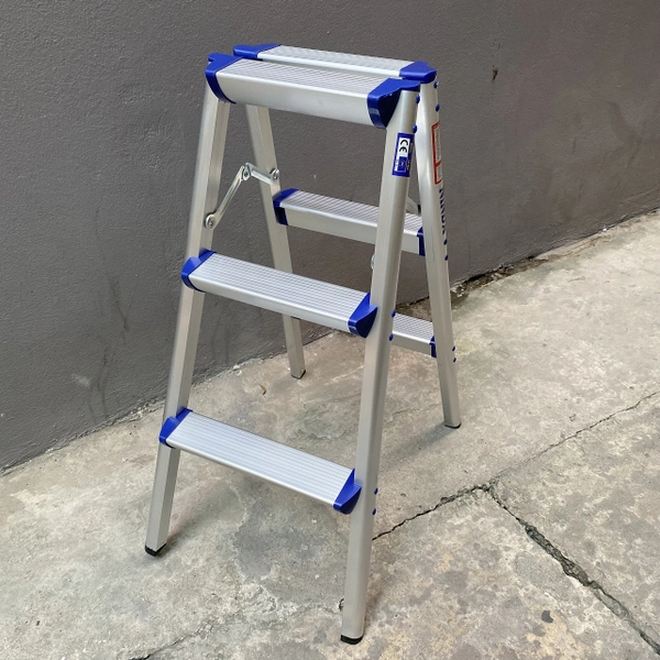 Thang nhôm gấp chữ A 3 bậc NINDA