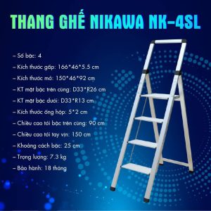 Thang ghế nhôm NIKAWA NK-4SL